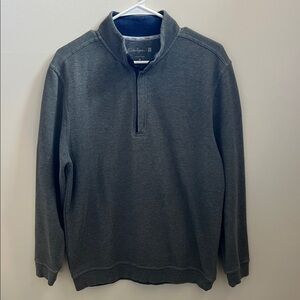 Walter Hagen Men's Charcoal Zip-Up Sweater